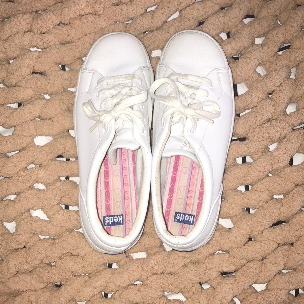 White Leather Keds